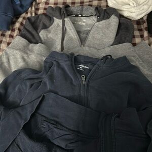 Croft & Barrow zip up hoodie + Tek gear zip up hoodie